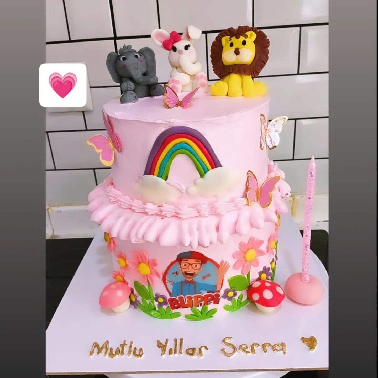 Renkli pasta tasarımı